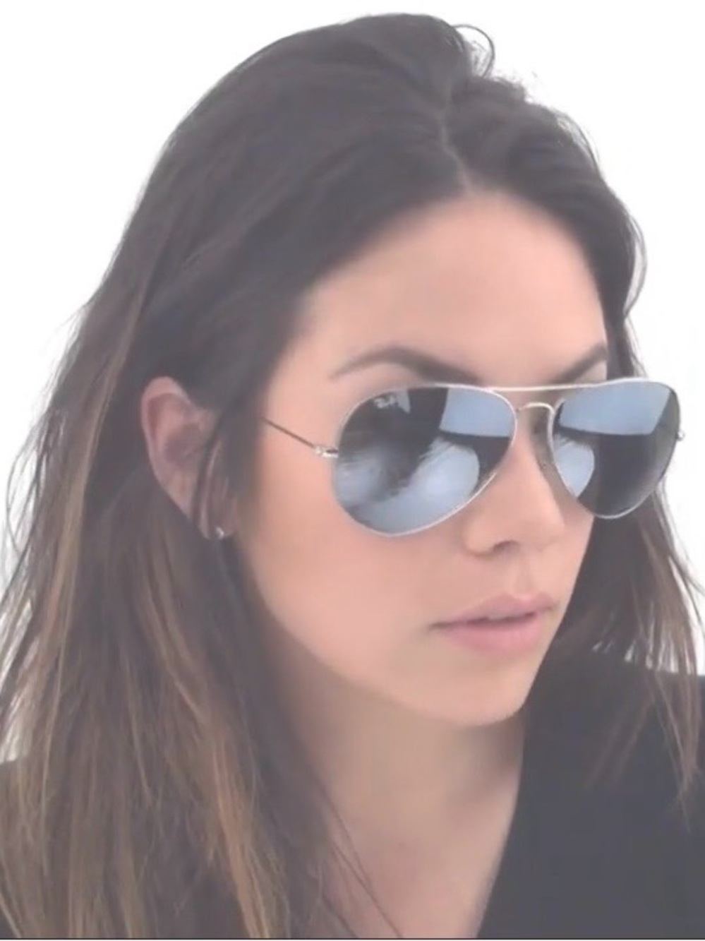 Ray-ban Authentic Aviators Silver Frames Reflective Lens RB 3025 Preppy Luxury - Picture 1 of 16